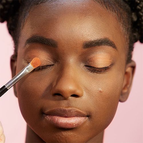 Orange eye on sale glitter