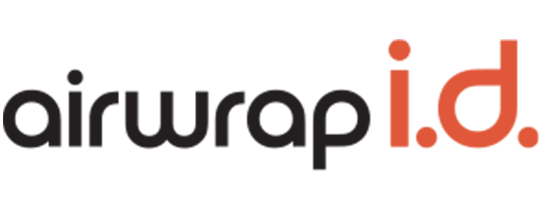airwrap i.d. logo in black and orange