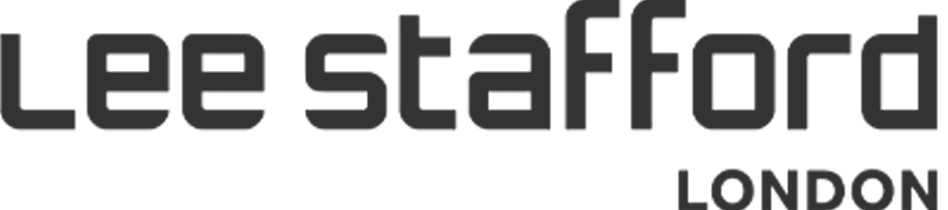 Lee Stafford logo in dark grey